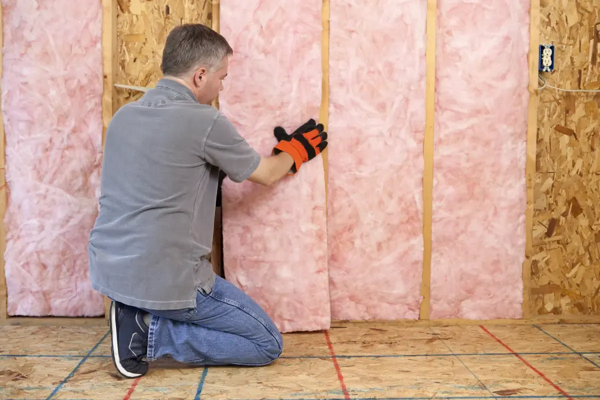 Building inspector assessing potential asbestos-containing materials in an older Australian home