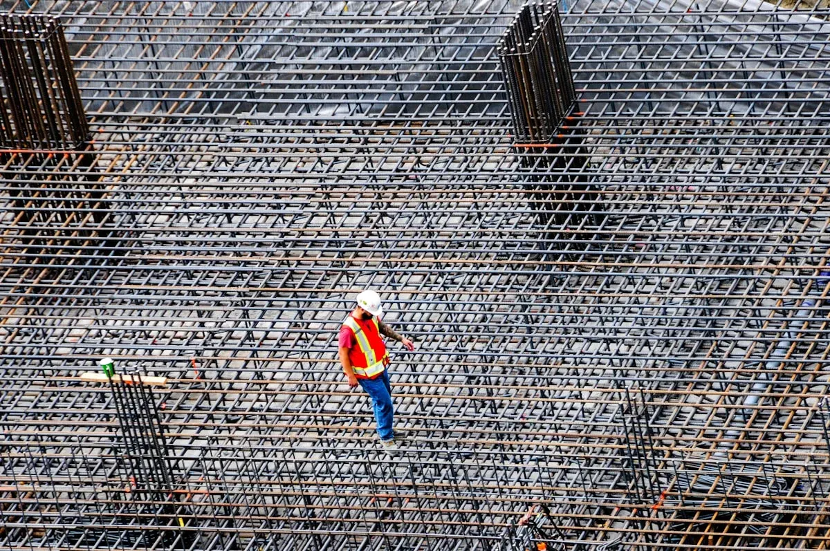Building inspector examining construction site in Victoria