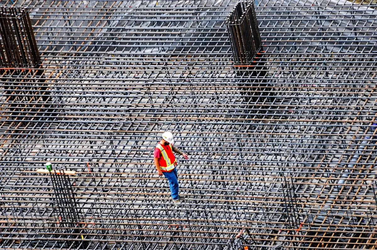 Building inspector examining construction site in Victoria