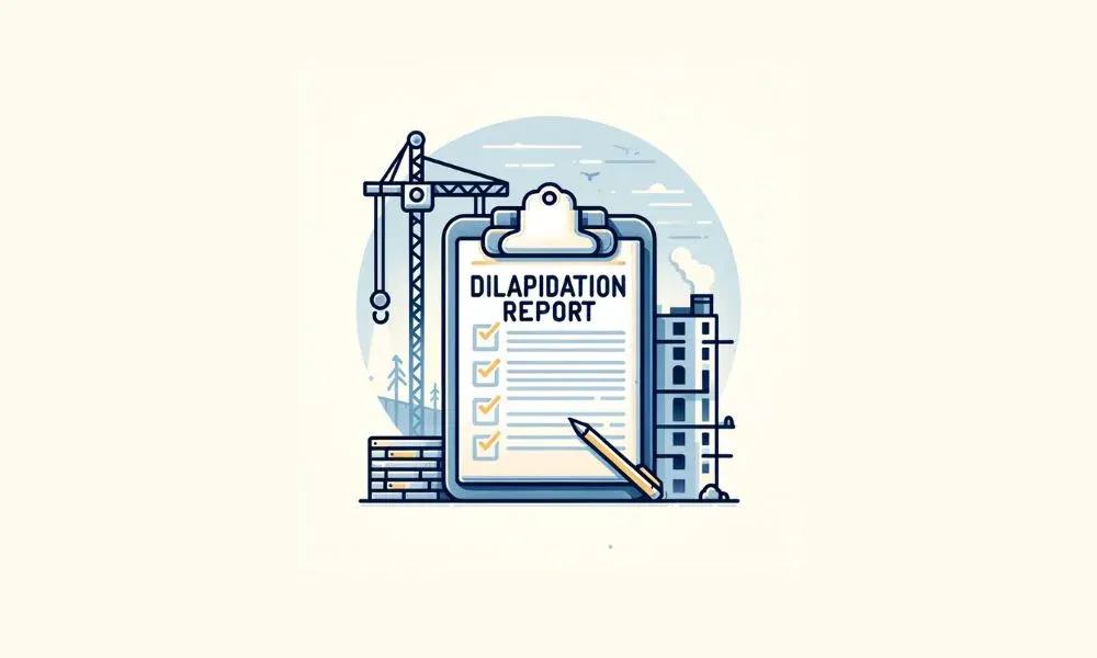 Inspector conducting dilapidation inspection on property
