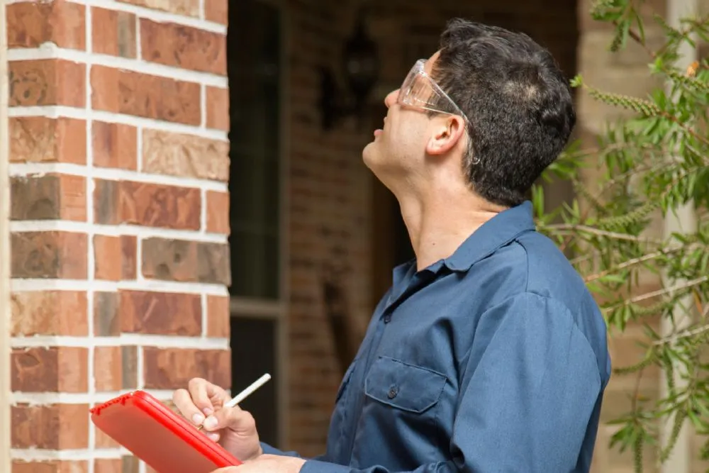 Expert witness reviewing building plans at a construction site in Geelong Victoria