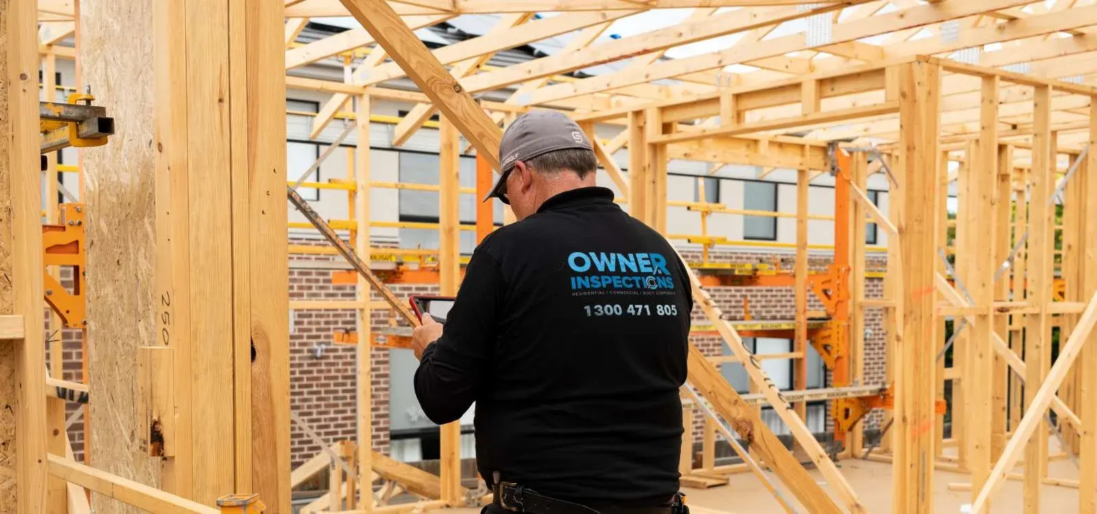 Frame inspection during construction showing common defects