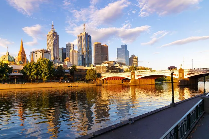 Construction site in Melbourne with neighbouring residential properties requiring dilapidation assessment