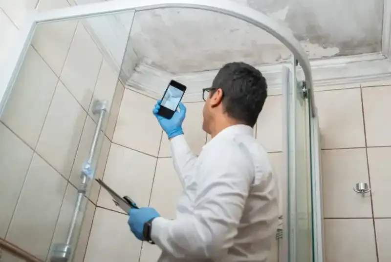 Mould growth in a bathroom requiring professional inspection and remediation in Australia