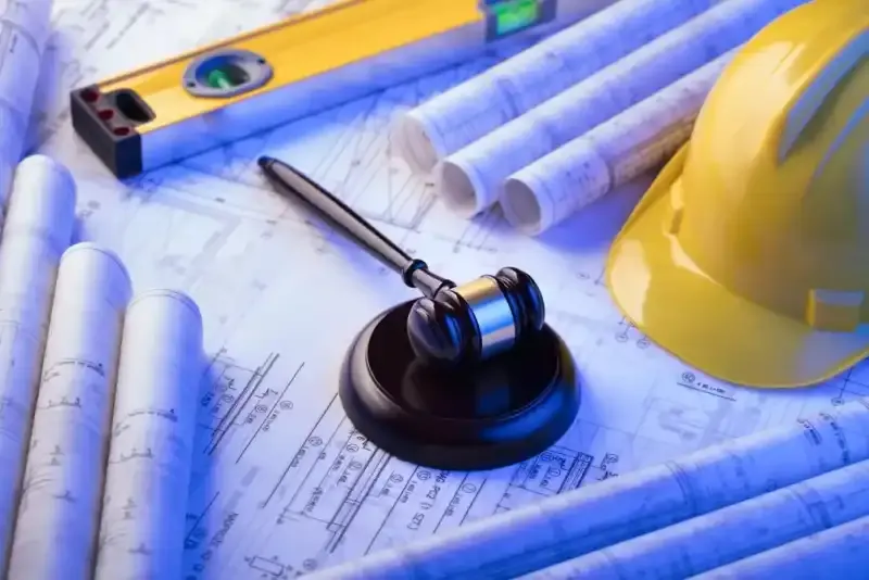 Building inspector reviewing construction dispute documents for NCAT tribunal hearing in Sydney