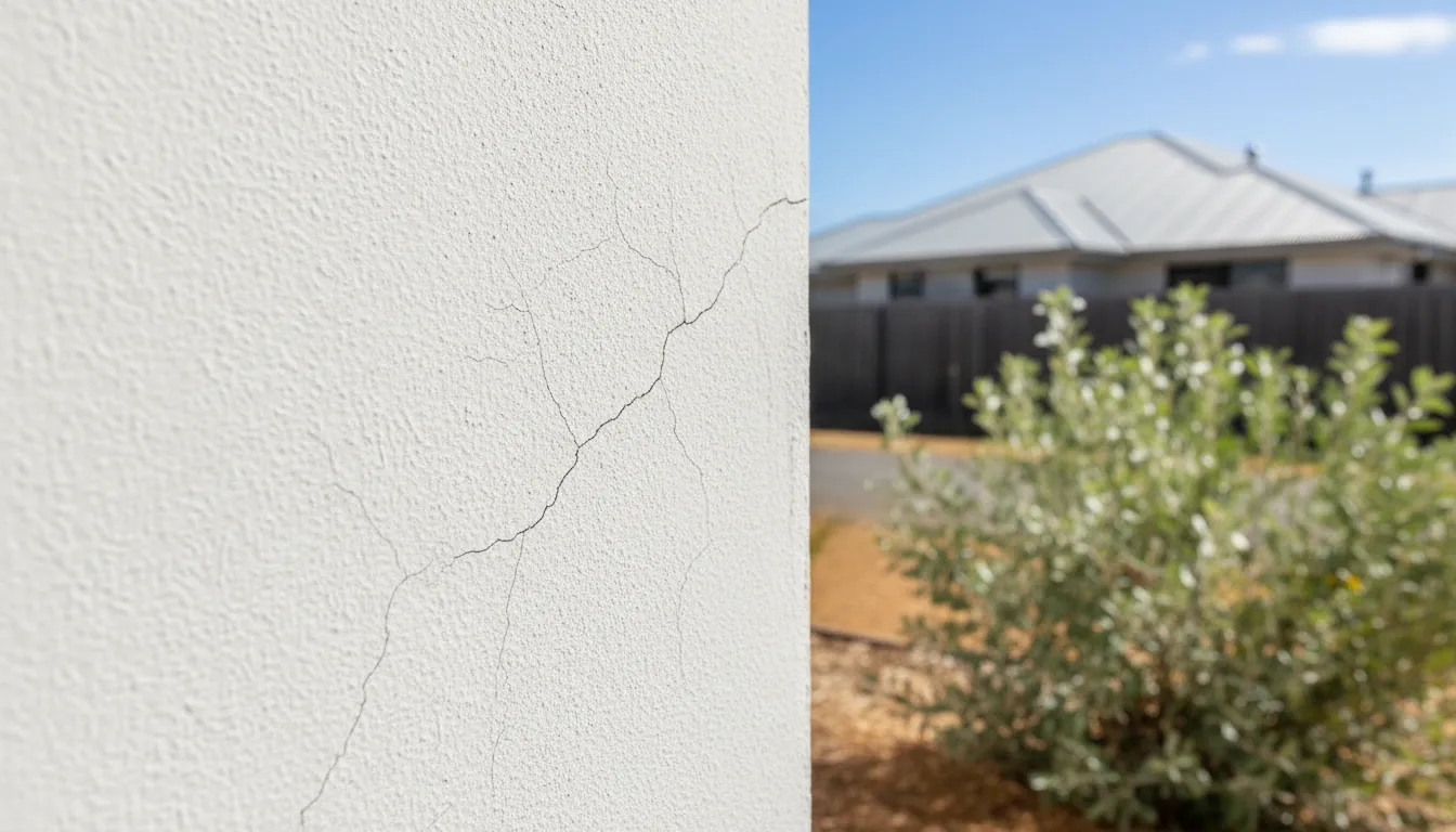 Not all cracks are created equal. Hairline cracks in plaster or render are common and usually cosmetic. They result from normal building settlement, thermal expansion, or minor ground movement.