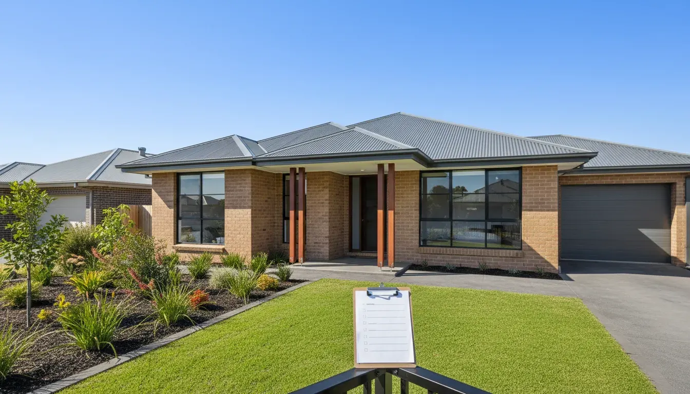 Licensed building inspector examining a residential property in Australia