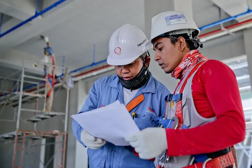 Building inspector conducting a thorough site inspection of an Australian property