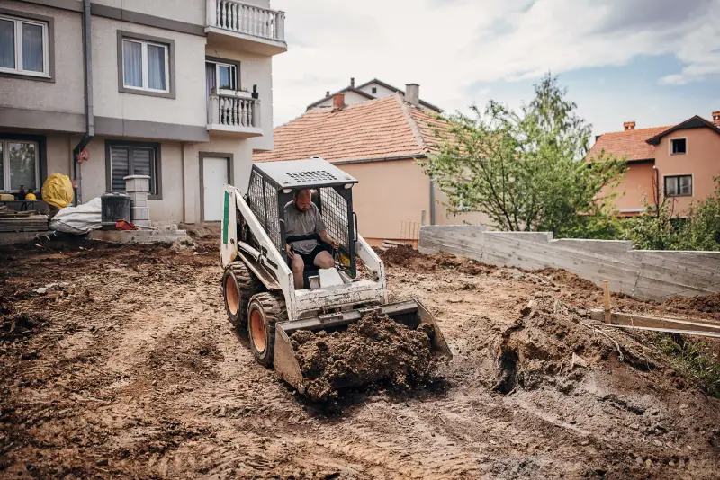 excavating a property
