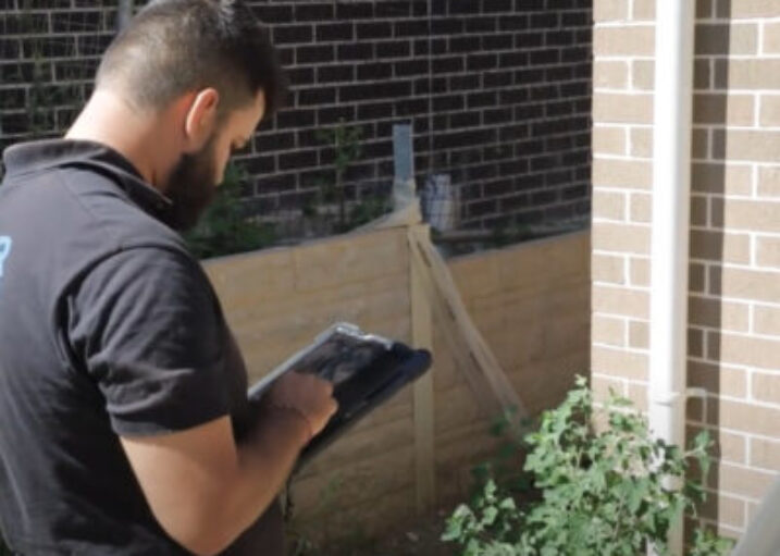 inspector doing house inspections