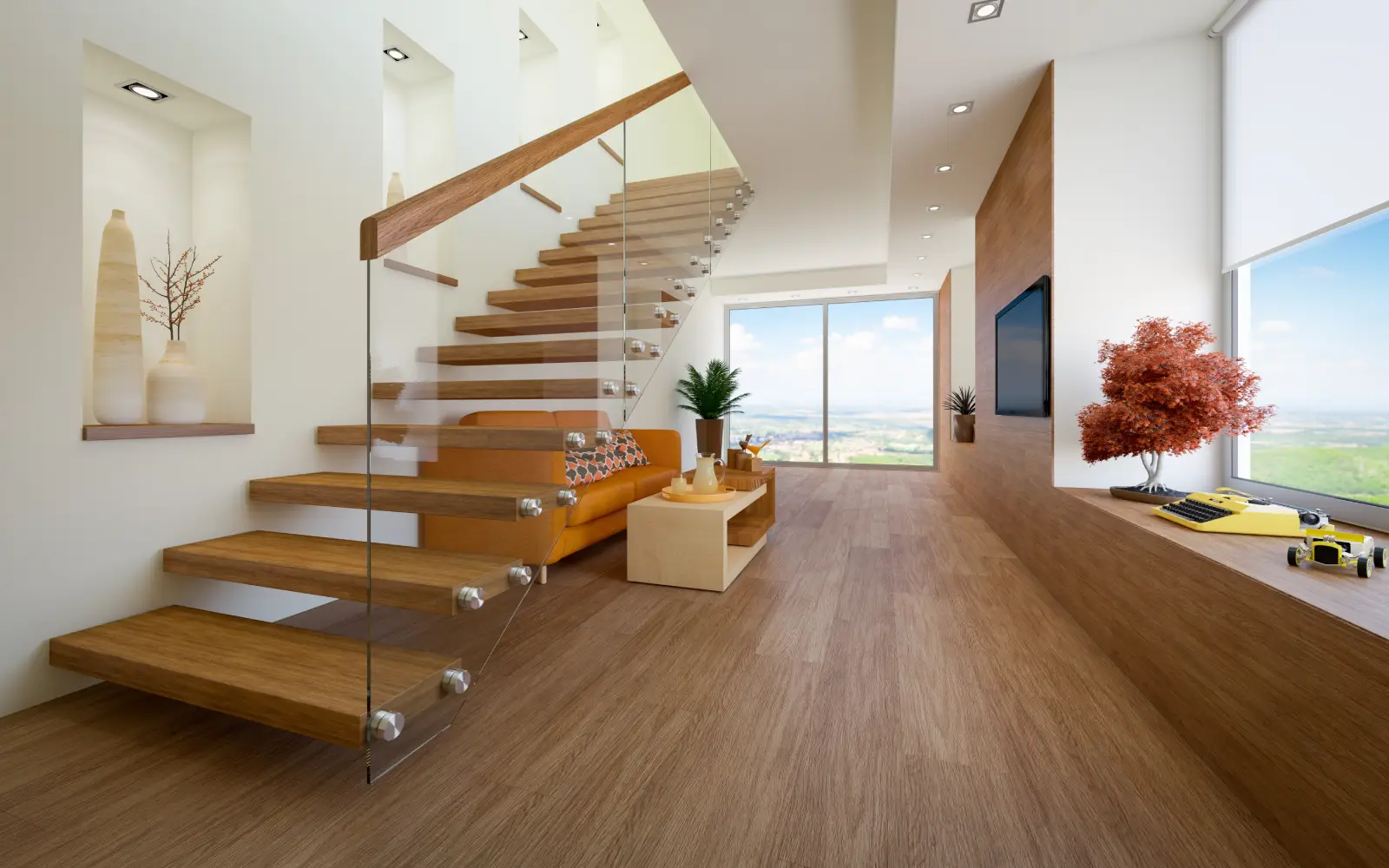 living room of an apartment