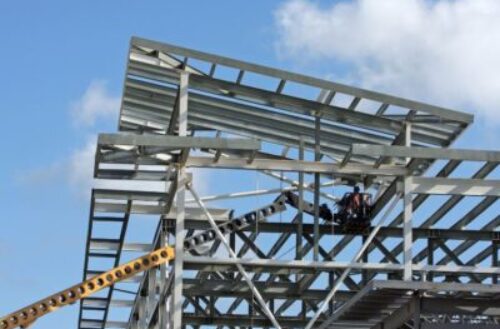 using steel frame in constructing a house